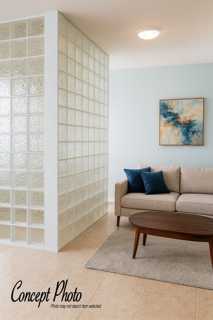 Classic Frosted Glacier Pattern | Interlocking Acrylic Block (Clips Needed)