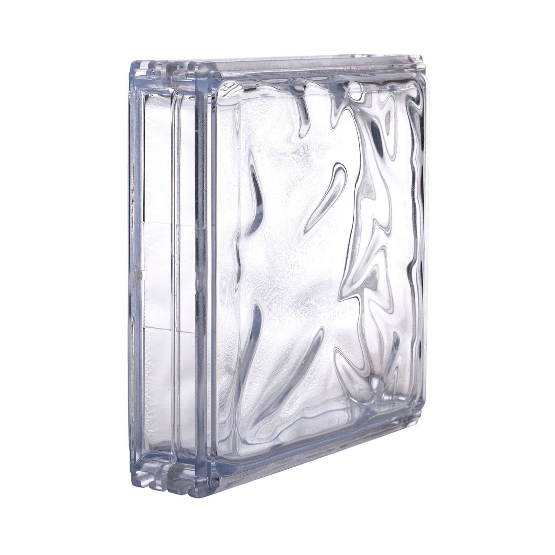 Classic Frosted Glacier Pattern | Interlocking Acrylic Block (Clips Needed)