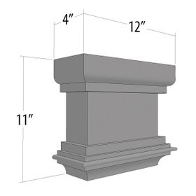 American EPS Series Capital 11" H X 11" W X 2" D