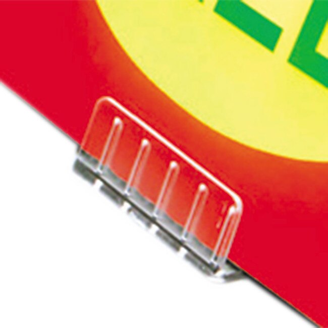 "Clear Styrene Angled Table Top Card Holder, 1 9/16" X 2 3/8""