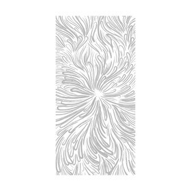 4ft x 8ft | Frosted Abstract Flower | Clear Acrylic Panel