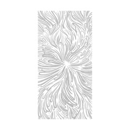 4ft x 8ft | Frosted Abstract Flower | Clear Acrylic Panel