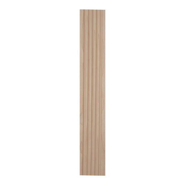 3-1/4in H Unfinished Embossed Wood Panel Moulding | 8ft Long