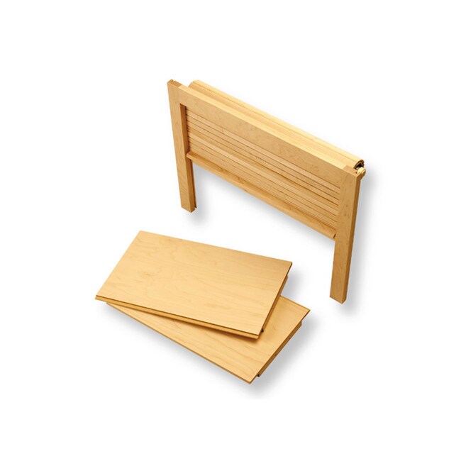 18-1/2" High x 24" Wide x 11-7/8" Deep Solid Alder Straight Unit Tambour Appliance Garage Door Kit