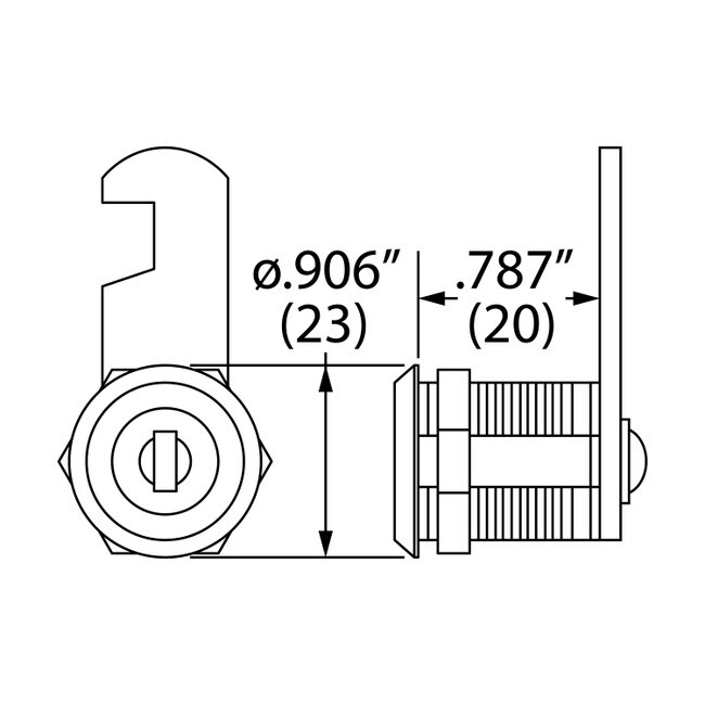 Chrome Plated | Metal Cam Lock