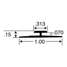 1/16in Aluminum Divider Moulding