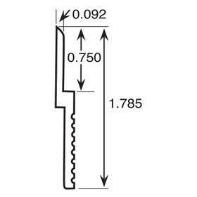 1.785in H | Mill Finish Aluminum | Z Panel Hanger