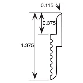 1.375in H | Mill Finish Aluminum | Z Panel Hanger