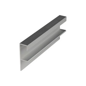 Clear Anodized | Satin Finish | Extruded Continuous Drawer Pull | ALU1160-S