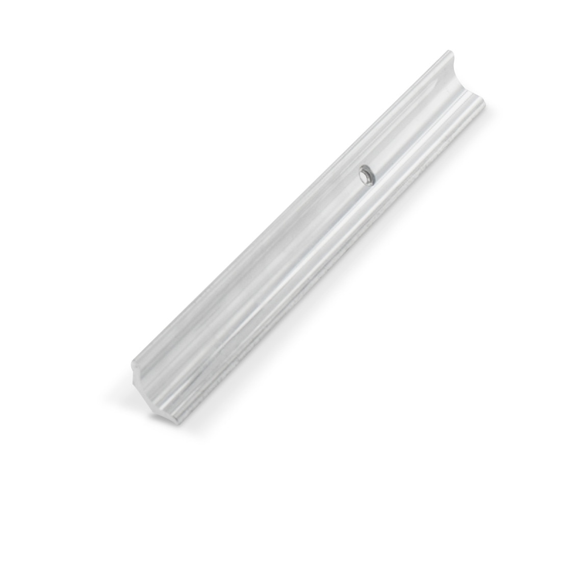3/4in Face Width Mechanical Polished Finish Aluminum | Cove Moulding With Holes