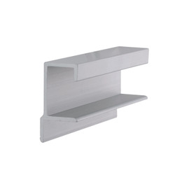 Clear Anodized | Satin Finish | Extruded Continuous Drawer Pull | ALU1212-S