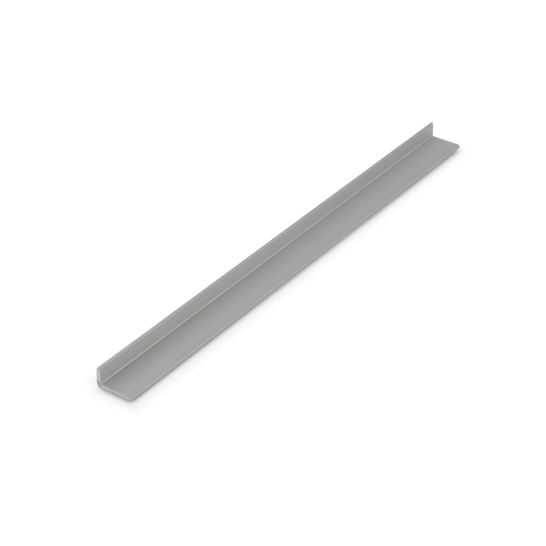 1/4in x 1/2in x 3/64in (.050in) Thick| Mill Finish Aluminum Uneven Leg | 90° Angle Moulding
