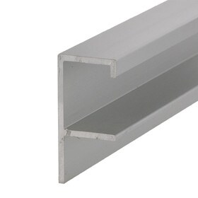 Clear Anodized | Satin Finish | Extruded Continuous Drawer Pull | ALU1500H-S