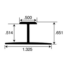 1/2in | Aluminum Divider Moulding