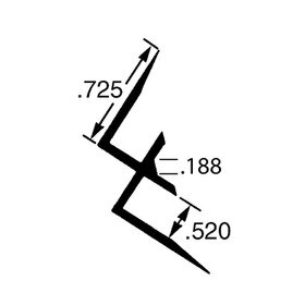 1/2in Aluminum | 90 Degree Inside Corner Channel