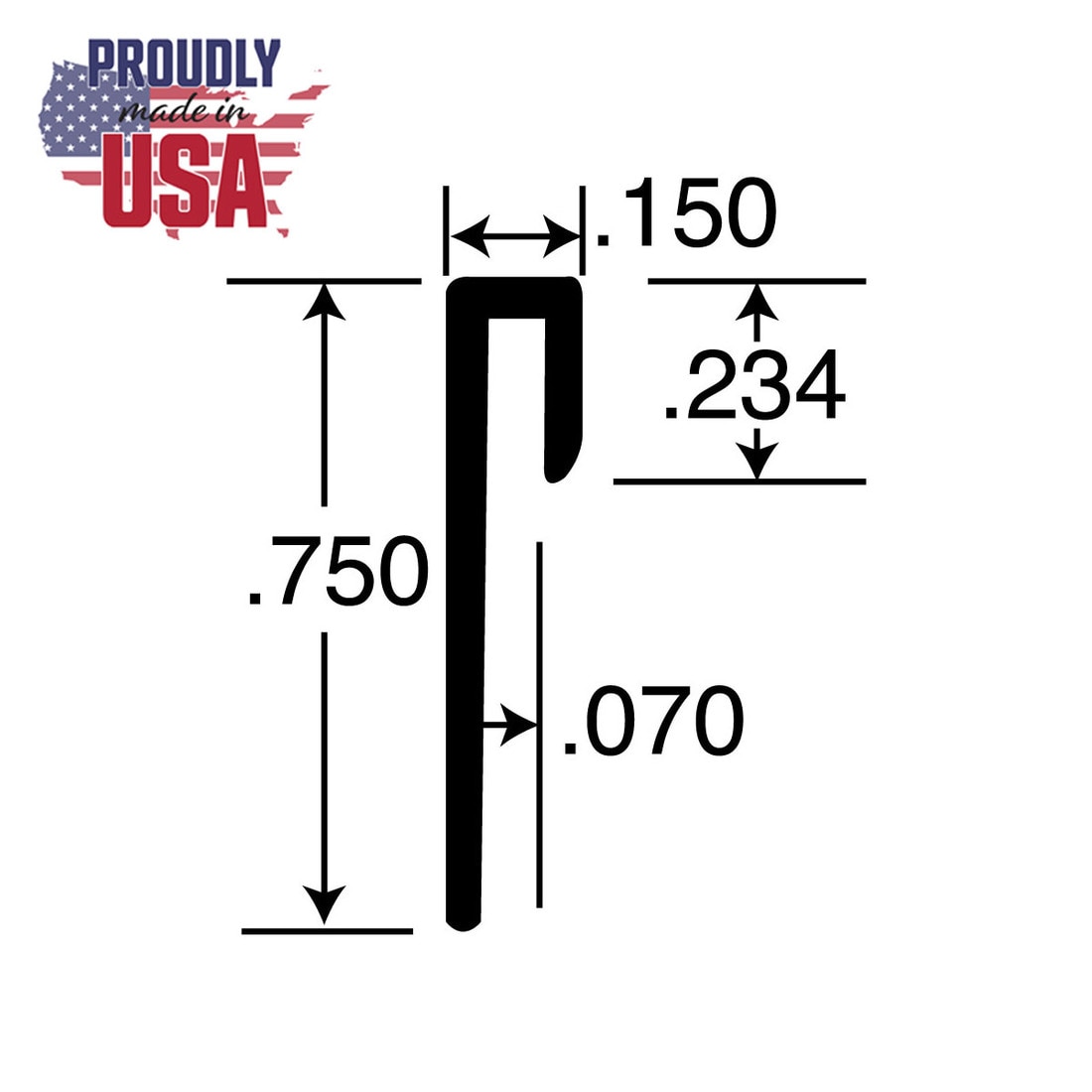 1/16in Aluminum | Cap Moulding