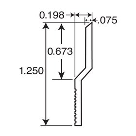 1.25in H | Mill Finish Aluminum | Z Panel Hanger Moulding