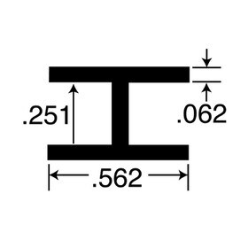 1/4in | Aluminum Divider Moulding | ALU4299 Series