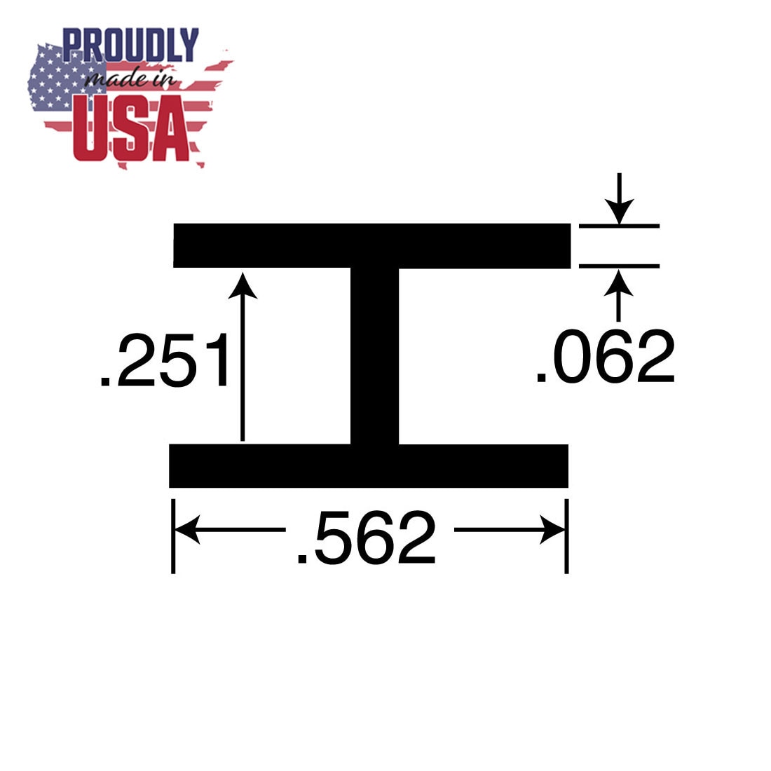 1/4in | Aluminum Divider Moulding | ALU4299 Series