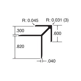 1/4in Aluminum | 90 Degree Outside Corner Channel