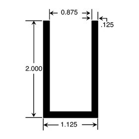 7/8in | Aluminum U Channel Moulding | ALU565 Series