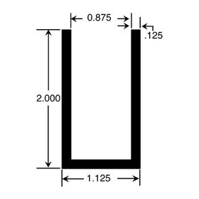 7/8in | Aluminum U Channel Moulding | ALU565 Series