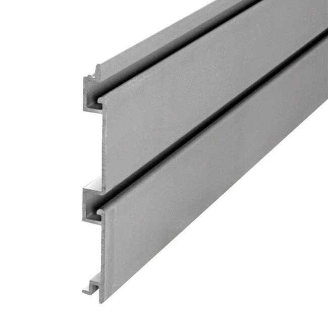 Clear Ano Fin Aluminum Slatwal 8 Ft Long X 6.443" Wide