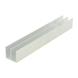 Even Leg | Aluminum Door Track for Glass and Wood Doors | Mill Finish | 12ft Length | ALU7474 Series