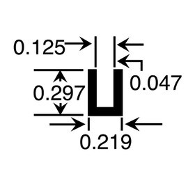 1/8in | Aluminum U Channel Moulding