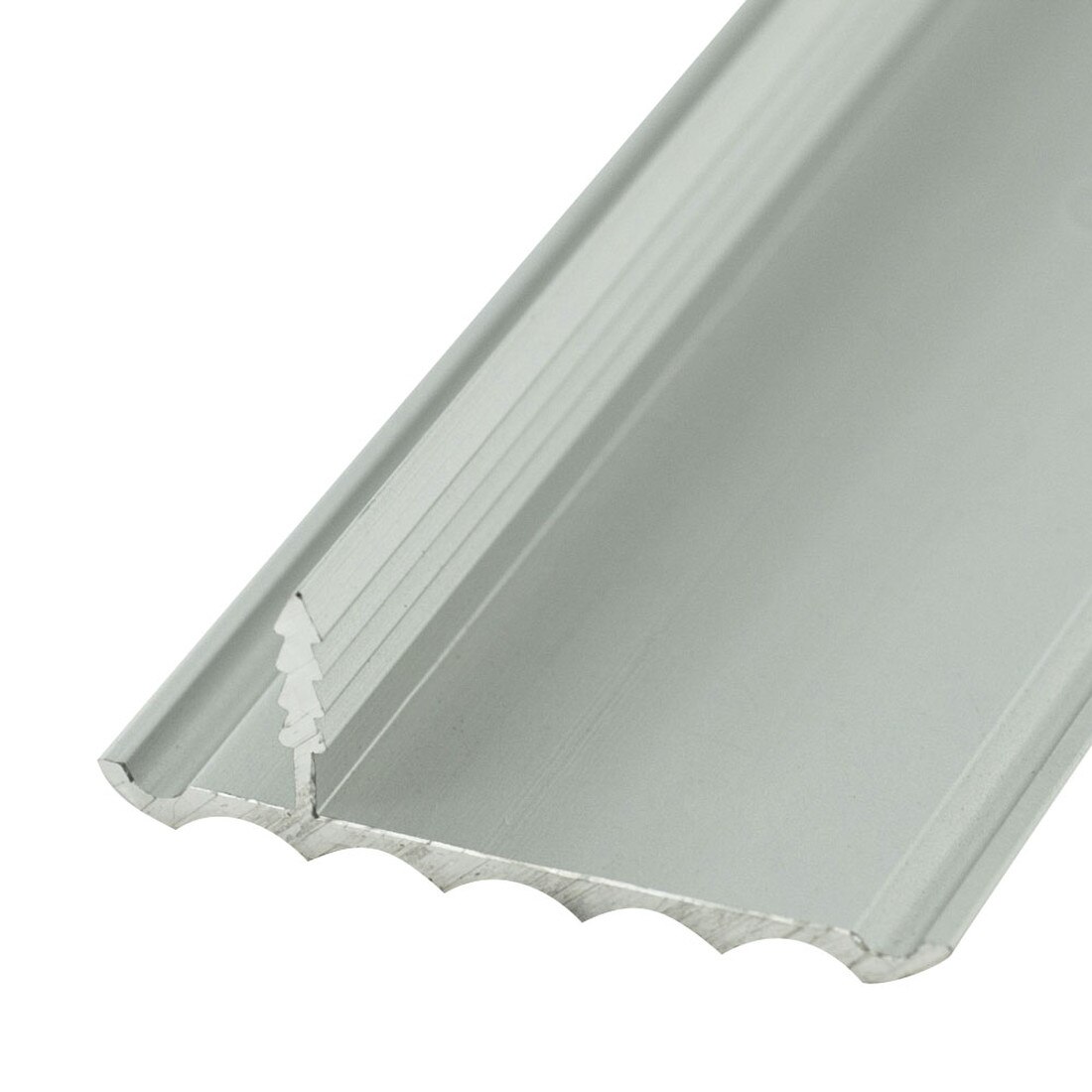 1-1/2in Rigid Aluminium | Offset Barb Rippled Tee Moulding