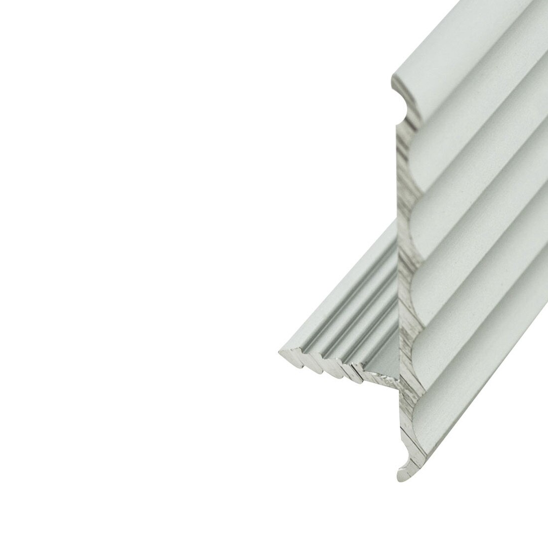 1-1/2in Rigid Aluminium | Offset Barb Rippled Tee Moulding