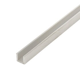 1/4in | Mill Finish | Aluminum U Channel Moulding | 12ft Length | ALU782-M Series