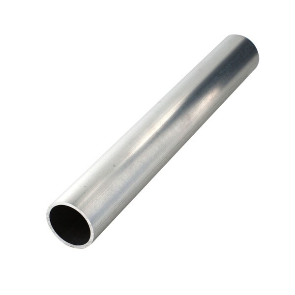 1” Outside Diameter x 1/16” Wall Thickness Mill Finish Round Aluminum Tube - 8’ Length