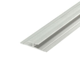 1/8in to 5/32in Mill Finish | Aluminum Divider Moulding | 12ft Length