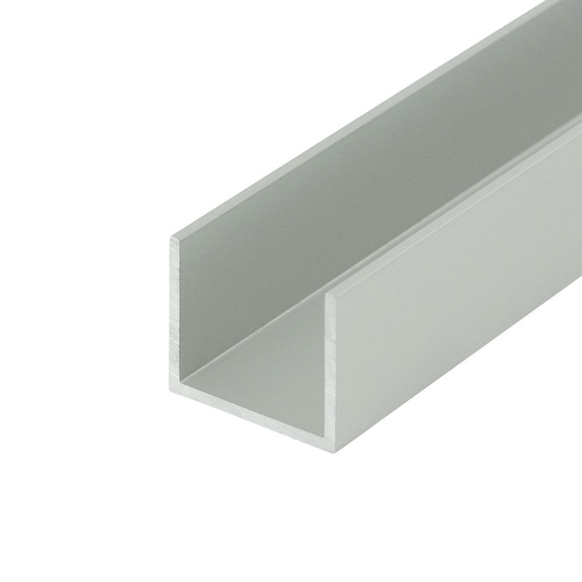 Extruded Aluminum U Channel 3/4in