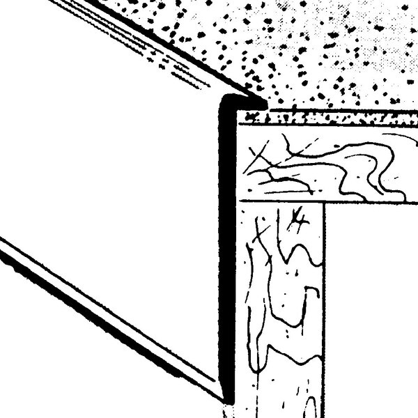 1-5/16in W | Aluminum | Overlap Face Nosing with Countersunk Holes