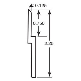 2.25in H | Mill Finish Aluminum | Z Panel Hanger