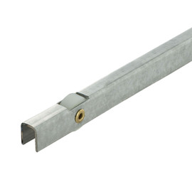 Roller Carrier for Glass or Wood Doors | Stainless Steel | Wheels Every 5-1/2in | ALURC4-12 Series