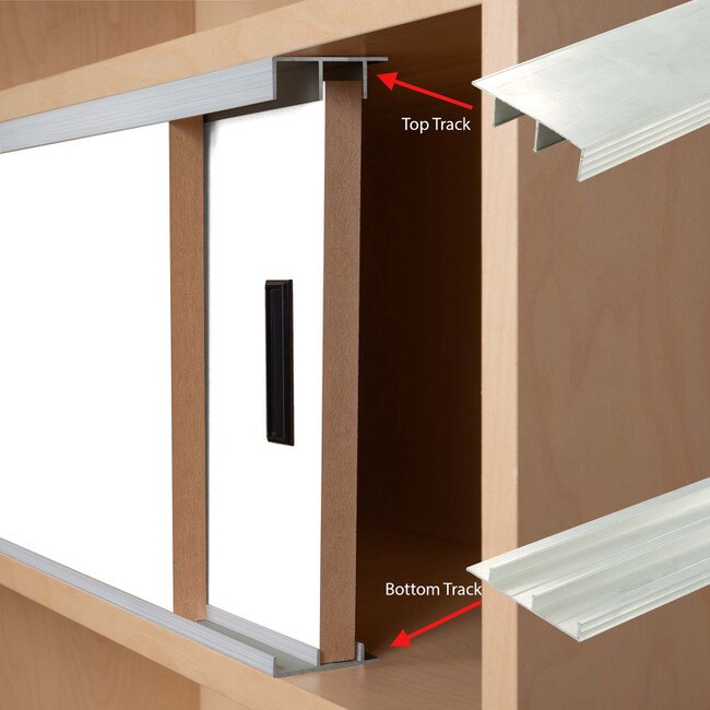 Aluminum Door Track for Glass and Wood Doors ALUT34