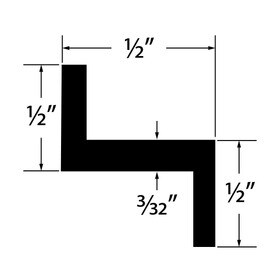 Mill Extruded Alu. Zee 8ft