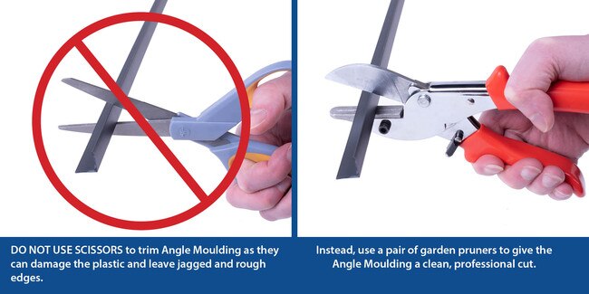 1-1/4in x 1-1/4in x 7/64in (.100in) Thick | Styrene Even Leg | 90° Angle Moulding