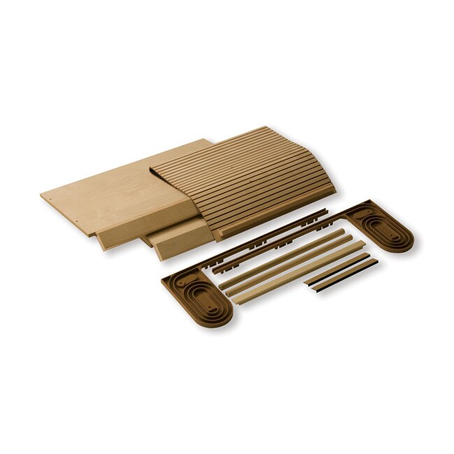 18" High x 16-3/4" Wide Maple Finish Garage Door Kit Corner
