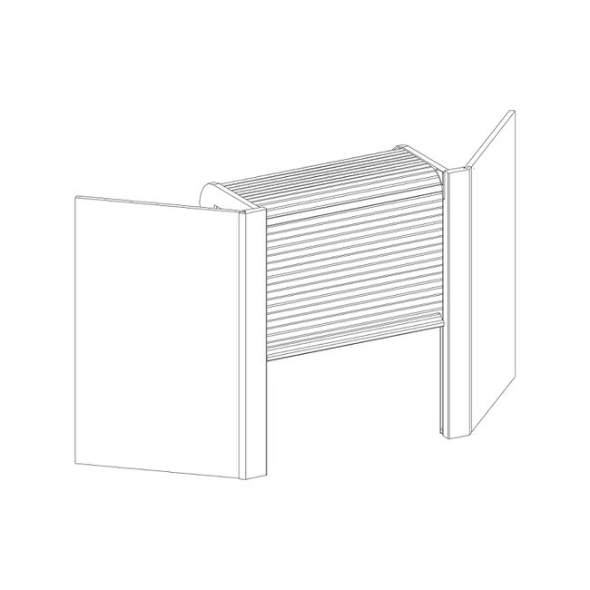 18" High x 16-3/4" Wide Maple Finish Garage Door Kit Corner