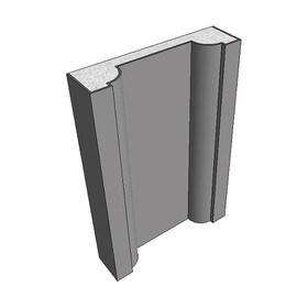American EPS Series Pilaster Plain 10" H X 2" D X 8' L