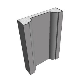 8" High x 2" Deep American Series Acrocore EPS Pilaster Profile 8' Length