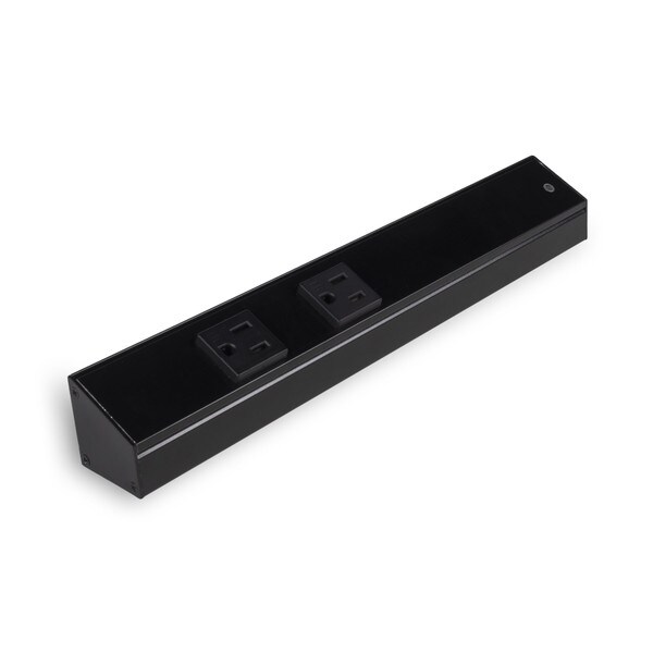 12in Long | Tamper Resistent Angled Power Strip | With 2 Receptacles