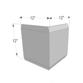12" Square x 12" Deep American Series Acrocore EPS Quoin