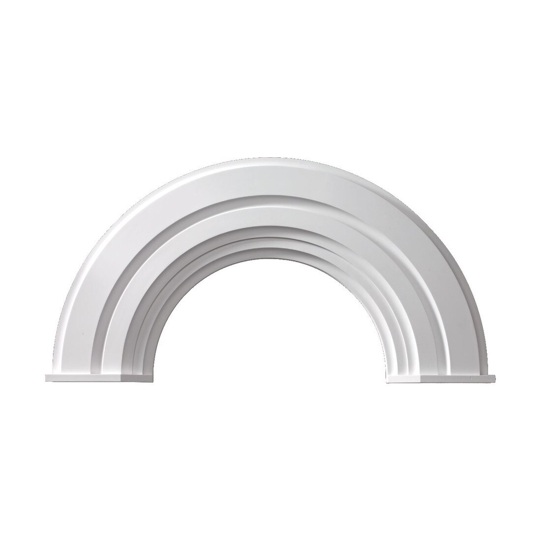 36" x 10" Decorative Arch Trim with End Caps