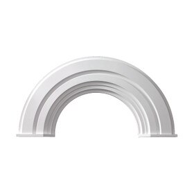 64" x 10" Decorative Arch Trim with End Caps 2 Pieces