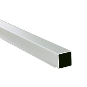 1" Square Flange&nbsp;Clear Anodized&nbsp;1/4" Flange Aluminum Tubing&nbsp;8' Length